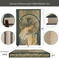 thumbnail image 5 of ipoul Pretty Notebook, Colorful Page, B6, Journal for Women, Hard Cover, Beautiful, Mucha Art, 5 of 7