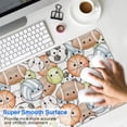 thumbnail image 4 of Long Mouse Pads for Desk,Colorful Cute Sports Balls Pattern Desk Mats on Top Of Desks, Desk Mouse Pad Extra Large with 3mm Non-Slip Base and Stitched Edge for Gaming,Office,Work,Home 31.5"x11.8", 4 of 6