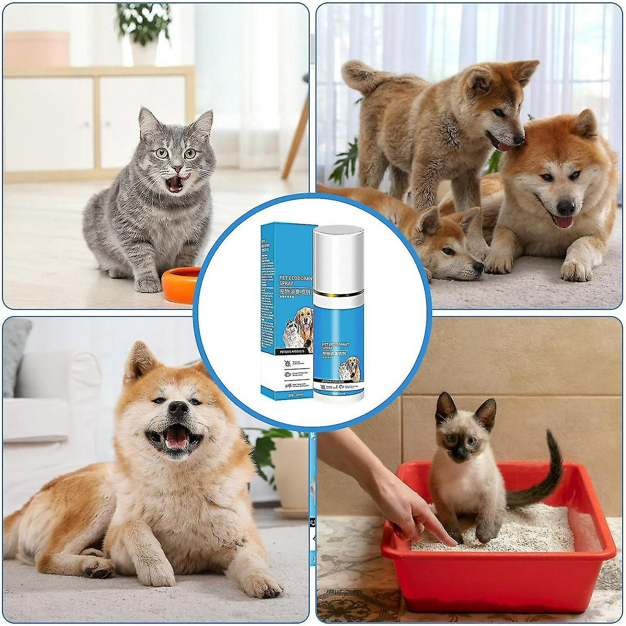 Pet Deodorant Spray Pet Deodorizing Spray Dog Spray Deodorizer Perfume Long lasting Pooph Odor Eliminator With Plant Fragrance For Home Kr Walmart