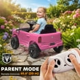 thumbnail image 4 of Qaba 12V Kids Ride on Car, Licensed Dodge RAM 3500 Ride on Toys for Toddlers with Dual Motors, Remote Control, Suspension, Bluetooth and Lights, Pink, 4 of 9
