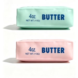 2-Pack Crunchy Butter Squishy Jumbo Butter Stick Stress Relief Fidget Toy