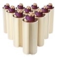 thumbnail image 6 of 10Pcs Folding Wedding Centerpieces Cardboard Flower Stand, Portable Paper Cylinder Display Flower Stand for Wedding Party Decoration 11.8" x 11.8" x 31.5" Milky White, 6 of 7