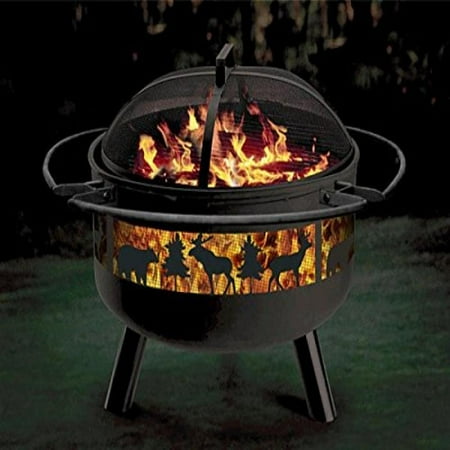 - Stone River Gear SRG2FP-BIGGAME Wildlife Combo Firepit-Grill