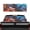 American Flag Flame Print, variant on Pzuqiu Wolf Pickup Car Window Stickers for Most Pickup Trucks, Perforated Easy to Install Vinyl Car Rear Windshield Sunshade