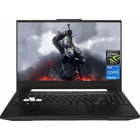 Newest ASUS TUF Dash Gaming Laptop, 15.6 inch FHD Display, Intel Core i7-12650H (10 Core), NVIDIA GeForce RTX 3070, 16GB DDR5 RAM, 1TB SSD, 144Hz Refresh Rate, Windows 11 Home, Off Black, Cefesfy