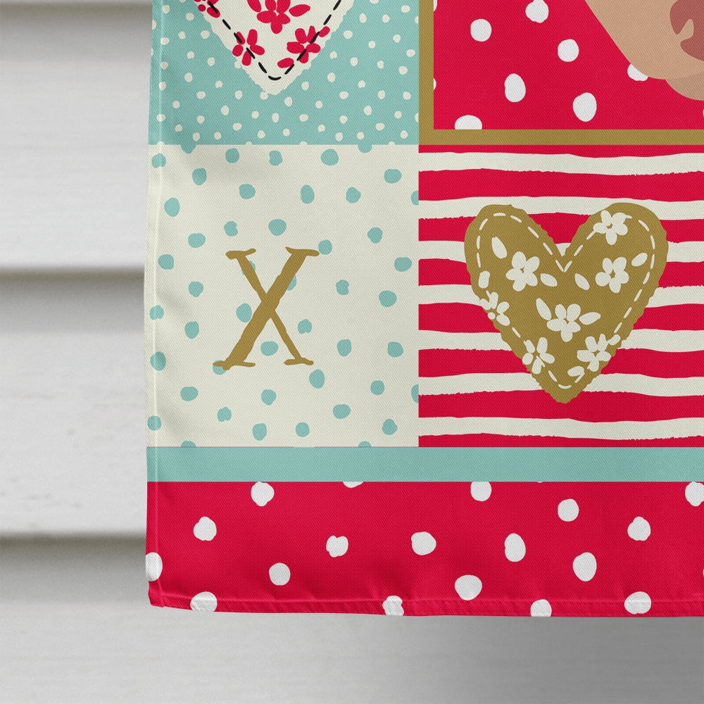 Toy Fox Terrier Flag Canvas House Size