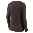 thumbnail image 3 of Women's Brown San Diego Padres Victory Script Long Sleeve V-Neck T-Shirt, 3 of 3