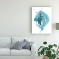 thumbnail image 3 of Trademark Fine Art 'Aqua Orbit I' Canvas Art by June Erica Vess, 3 of 4