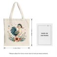 thumbnail image 3 of Whimsical Blue Bird Tote Bag - Cheerful Floral Design with Stars Perfect for Shopping Travel & Parties - Eco-Friendly Canvas Bag, 3 of 4