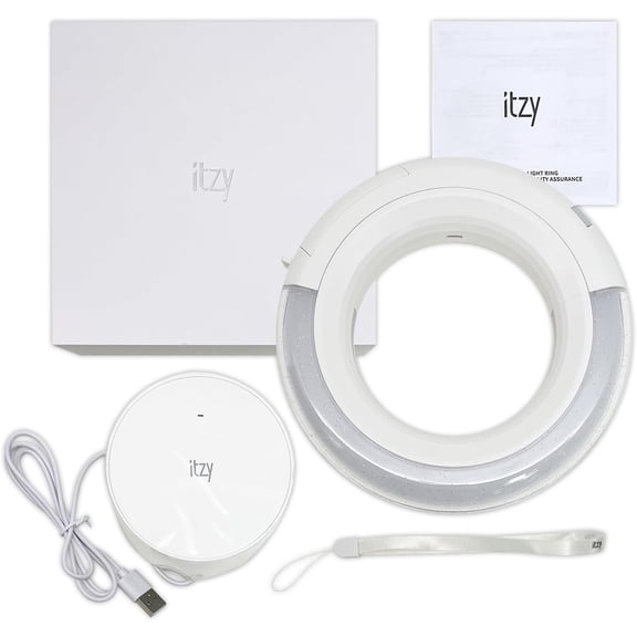 miuhuy ITZY Lightstick 18.5 in LED Ring Light with Out Box, Light Ring, Photocards Set