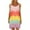 Pink, variant on Tqyyweavej Womens Spaghetti Strap Swimsuit Cover Up Dress Crochet Color Block Beach Cover Up Sleeveless Free Size Swim Cover Up for Women