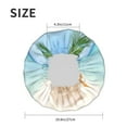 thumbnail image 6 of Balery Starfish In Beach Shower Caps, Double Layer Waterproof Shower Cap, Double Layers Reusable Shower Cap With Soft Comfortable For Long Thick Hair Soft Bath Shower Hair Caps, 6 of 9