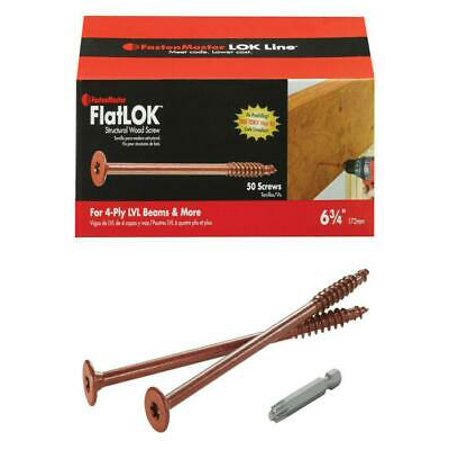 

1PK FastenMaster FMFL634-50 FlatLok Structural Wood Screws 6-3/4