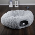 thumbnail image 3 of PETMAKER Cat Tunnel with Cat Bed - 3FT Multifunctional Cat Tunnel Bed, Gray, 3 of 11