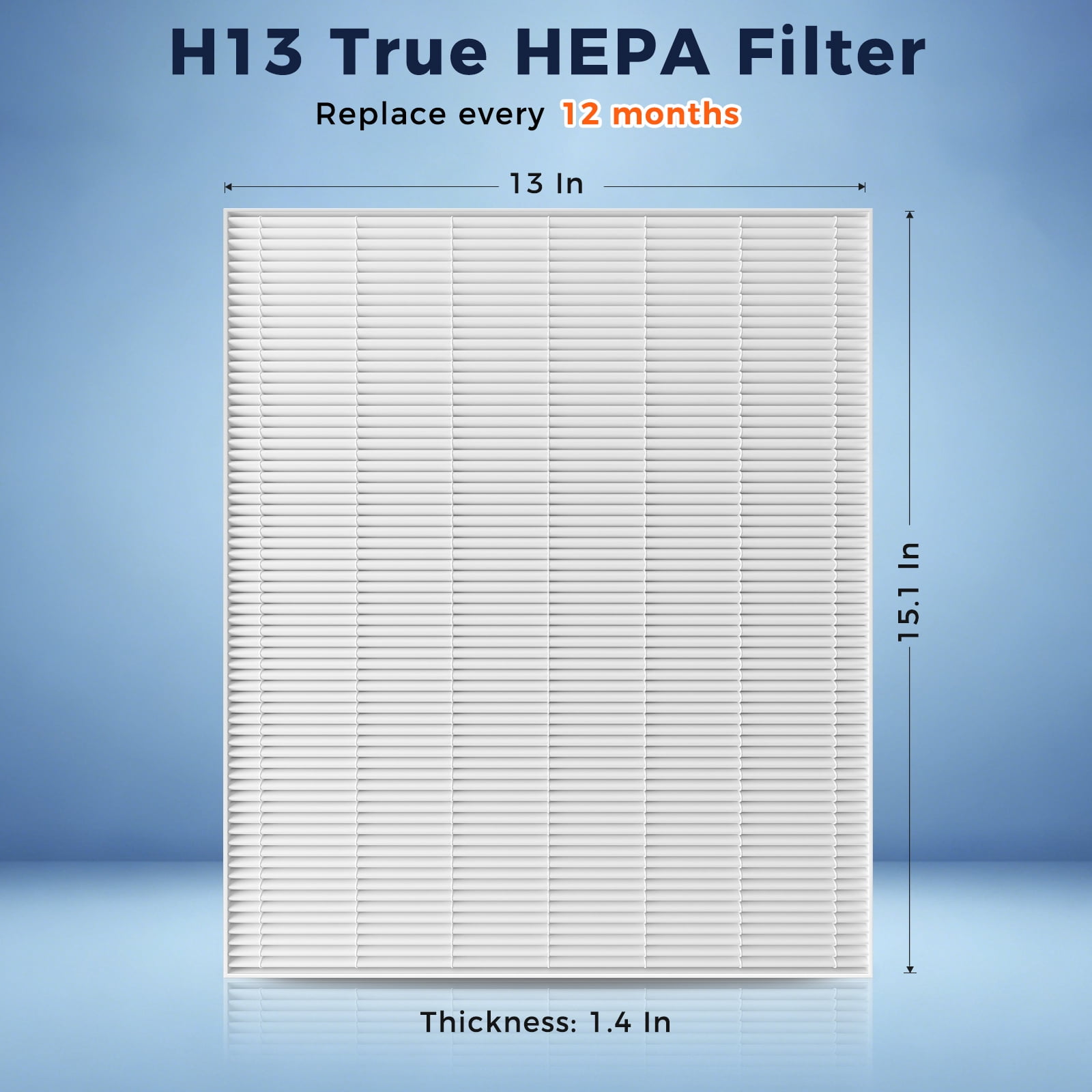 Veyozen 3 Pack AP-1512HH True HEPA Replacement Filter for Coway Airmega Air Purifier,Compatible with AP-1512HH, AP-1512HH-FP, Airmega 200M, AP-1518R, AP-1519P,H13 True HEPA Filter Replacement