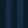 thumbnail image 2 of Curtainworks Cameron Indoor Polyester Room Darkening Faux Suede Grommet Curtain, Single Panel, Navy, 50" x 95", Adult, 2 of 5