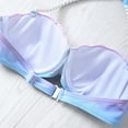 thumbnail image 7 of Mermaid Bikini Swimsuit Women Push Up Light Support Mermaid Seashell Bra w Shorts Two Piece Bathing Suits, 7 of 7