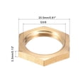 thumbnail image 2 of Unique Bargains G3/8 Lock Nut, Hex Brass Female Locknut for Plumbing 2 Pack, 2 of 5
