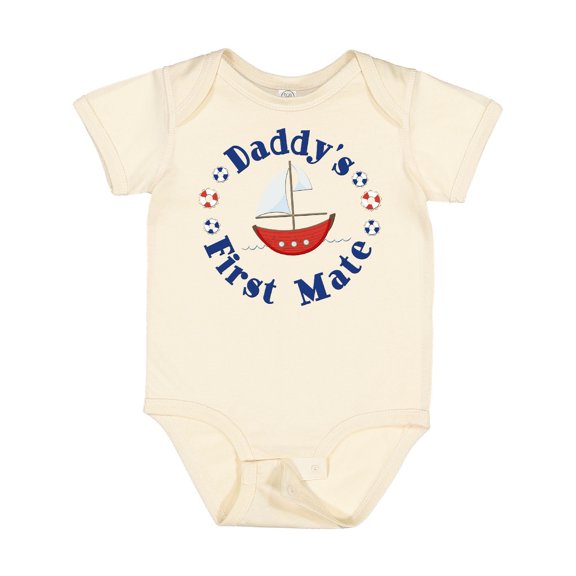 Inktastic Daddy's First Mate Boys or Girls Baby Bodysuit