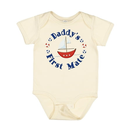 

Inktastic Daddy s First Mate Gift Baby Boy or Baby Girl Bodysuit