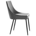 thumbnail image 4 of Modway Viscount Vegan Leather Dining Chairs - Set of 2 in Black Gray, 4 of 7