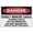 Warning Sign 4, variant on Danger Deep Water Sign 8"x12", Aluminum Tin Warning Signs for Home Outdoor Garden, Durable Hazard Sign for Pool