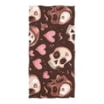 thumbnail image 3 of Ryvnso Skull Hearts Beach Towel Quick Dry Swimming Yoga Beach Towels Large Sand Free Microfiber Towel 31"W x 71"L, 3 of 5