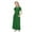 Green, variant on Edvintorg Long Summer Dress for Girls Cute Solid Color Short Sleeve Stretchy A Line Dress with Pocket Casual Beach Maxi Dresses 4-14 Years