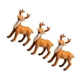 thumbnail image 4 of Zcyifa 3 Reindeer Figurine Christmas Decoration Plush Elk Table Decor, 4 of 10