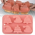 thumbnail image 2 of THLKIF Christmas Tree Hats Silicone Molds for Soap Chocolate Candy Cake Cocoa Bomb Bath Bomb Ice Candle Food, 3D Xmas Themed Treat Baking & Freezing Tray, 2 of 4