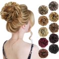thumbnail image 1 of 1PCS Chignon Désordonné Extension de Chouchous Cheveux Bouclés Ondulés Synthétiques pour Femmes, 1 of 7