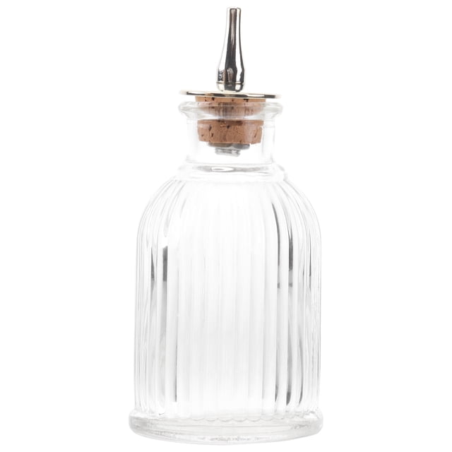 MasteelfCA 90ml Glass Absinthe Wine Bottle Mixing Bottle Beverage Whiskey Dispenser with Lid (Random Color Lid)