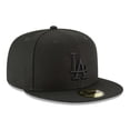 thumbnail image 3 of Gorra New Era 59Fifty MLB Los Angeles Dodgers LA Black 7 7/8, 3 of 7
