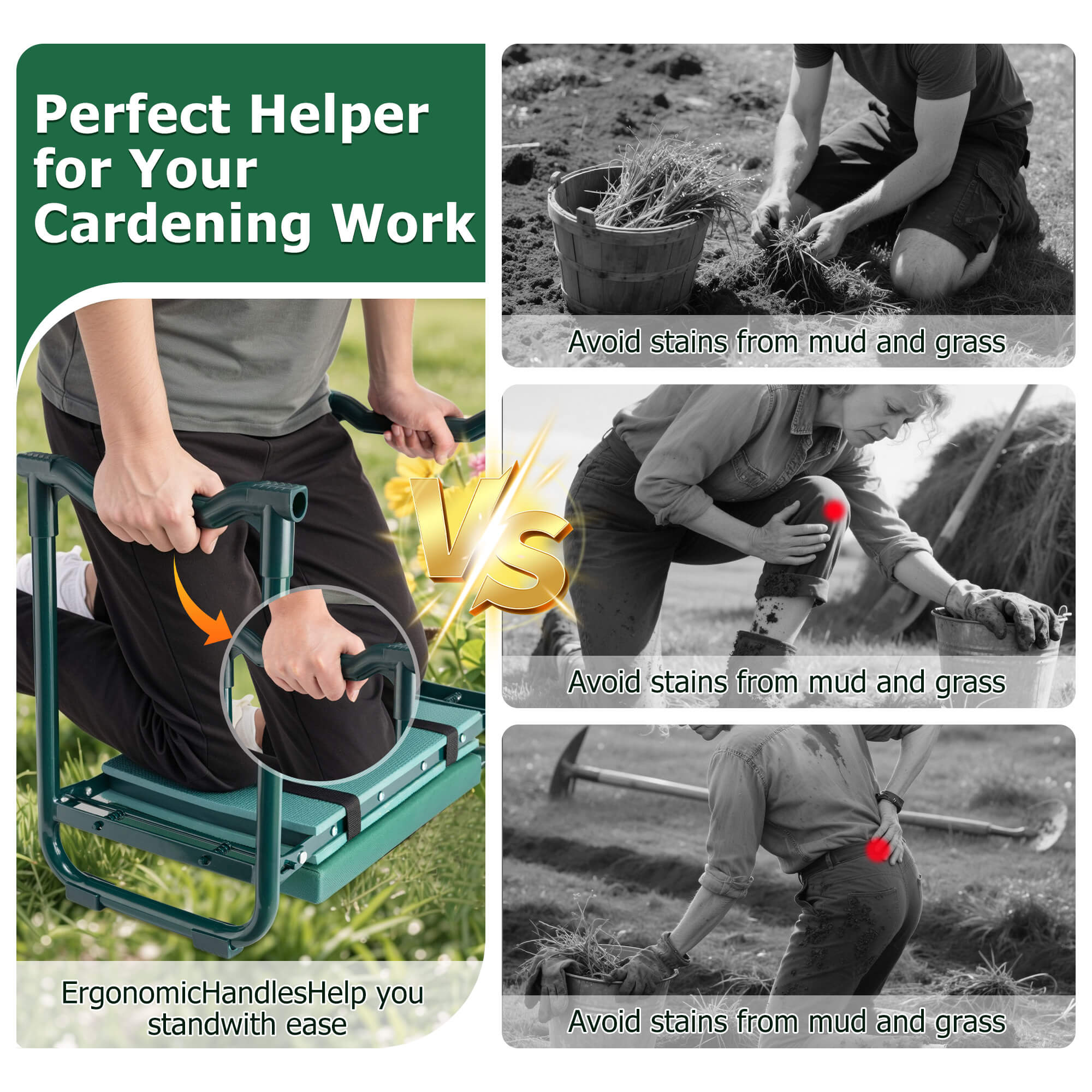 ALLJOY Foldable Garden Kneeler Seat photo 4