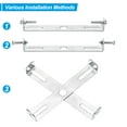 thumbnail image 4 of Uxcell 85mm Ceiling Light Plate Kit Light Fixture Mounting Bracket Plate Steel Crossbar for Pendant Wall Light 4 Set, 4 of 7