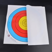 40x40cm Coated Paper Target Sheets, 36.7cm Diameter Target Rings, 10 Sheets, Durable Shooting Practice Targets