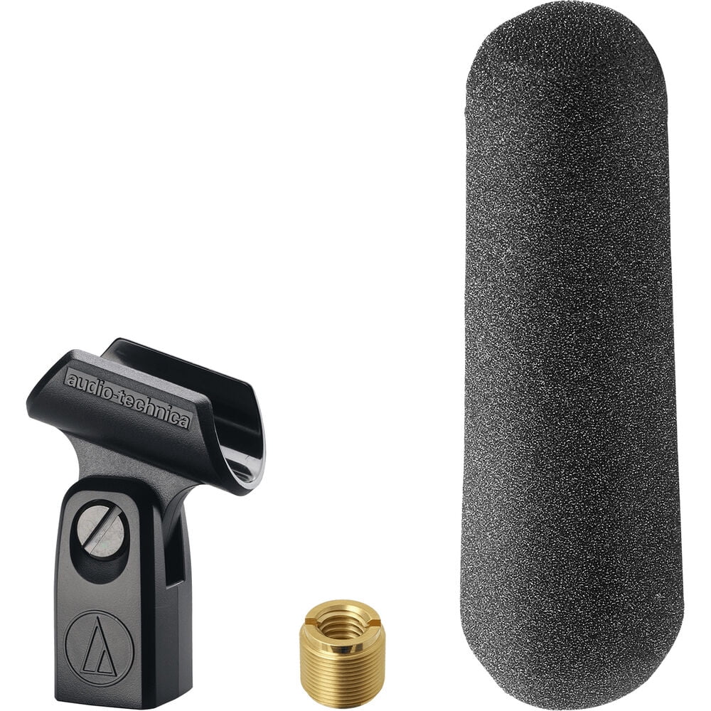 Audio-Technica AT875R Short Shotgun Microphone Bundle with Auray DUSM-1 Universal Shockmount and 20' XLR-XLR Cable