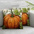 thumbnail image 3 of Fall Pillow CoversPumpkin Happy Decorative Throw Pillow Case Thanksgiving Farmhouse Orange Decoration for Home Couch, 3 of 5