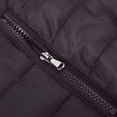 thumbnail image 4 of Men's Puffer Jacket Lightweight Warm Winter Coat with Detachable Hood Zip Up Waterproof Windproof Parka Outwear, 4 of 5