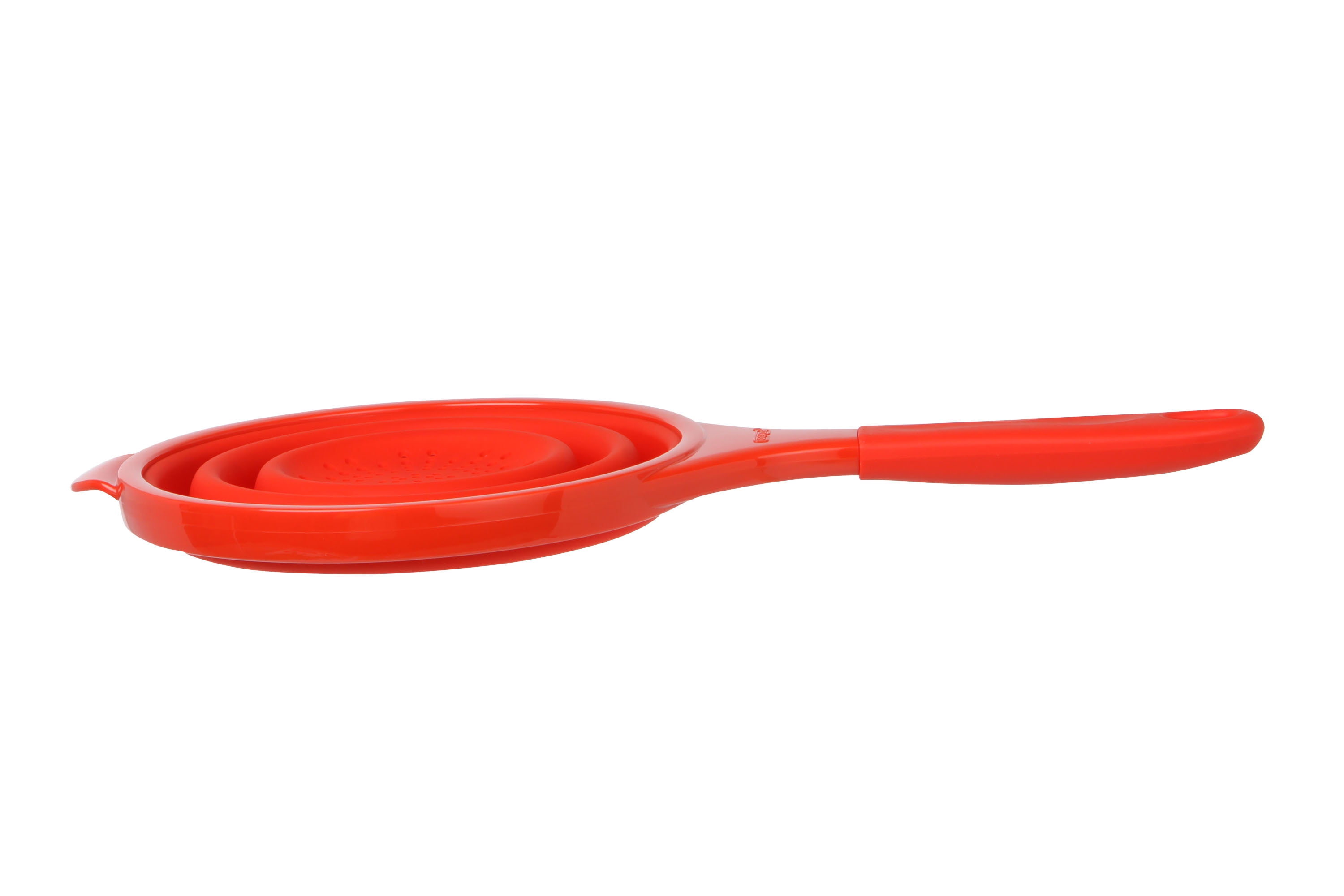 Dexas Collapsible Silicone 8 In. POP Strainer, Red