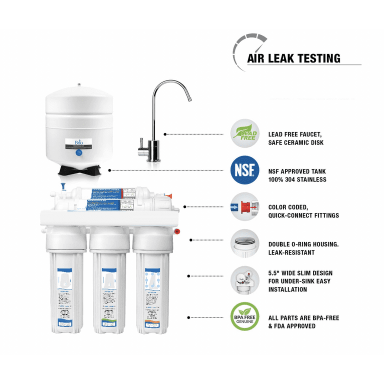 Capella Reverse Osmosis Under Counter Water Filter System, 53 OFF