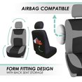 thumbnail image 6 of FH Group Universal Fit Car Seat Covers Flat Cloth, Full Set w/ Trimmable Vinyl Floor Mats, 6 of 8