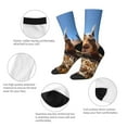thumbnail image 4 of Fotbe Close-Up Curious Squirrel Calcetas Largas con Estampado para Hombre y Mujer – Calcetas de Compresión Transpirables y Elásticas, Viajar y Uso Diario Talla 5-11, 4 of 6