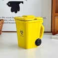 thumbnail image 2 of Leodye 1PCS Funny Trash Can Shaped Ceramic Mug with Lid, Coffee Tea Cup, Unique Gift for office Colleagues and Daily Desk Use -3.35 × 4.53 in, 2 of 9