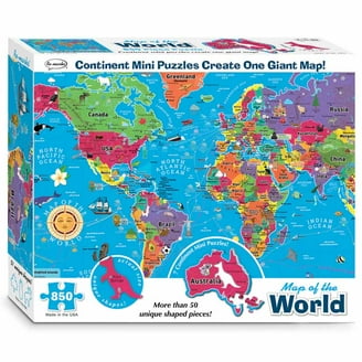 Educa 1000 Piece Puzzle, Antique World Map, 68 x 48 cm Jigsaw