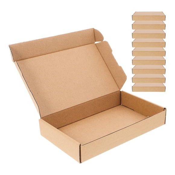 IDEANATEGRATE 20PCS Corrugated Cardboard Shipping Boxes Three-layer Design for Logistics and Packaging