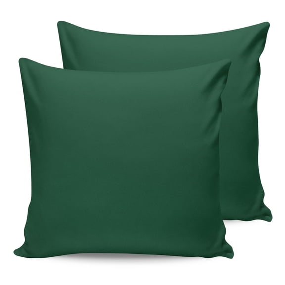 24x24 Pillow Covers Set of 2, Pure Olive Green Throw Pillow Covers Decorative Couch Cushion Case, Simple Solid Color Microfiber Square Pillowcases for Bedroom Car Living Room