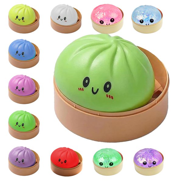 Pelota antiestrés squishy QPGJPD de dumplings blandos, juguete sensorial
