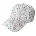 thumbnail image 2 of Helii Women's Lace Floral Baseball Cap, Mesh Back Breathable Trucker Hat, Embroidered Flower Sun Cap, Adjustable Snapback Summer Hat for Outdoor Running Blue,One Size, 2 of 7