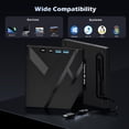 thumbnail image 3 of 7 in 1 External Bluray Drive, USB 3.0 Type-C Optical External Bluray/DVD Drive Burner with SD/TF Port, Support 100G Disc R/W for PC Compatible with Windows XP/7/8/10/11 Mac Laptop Desktop, 3 of 7